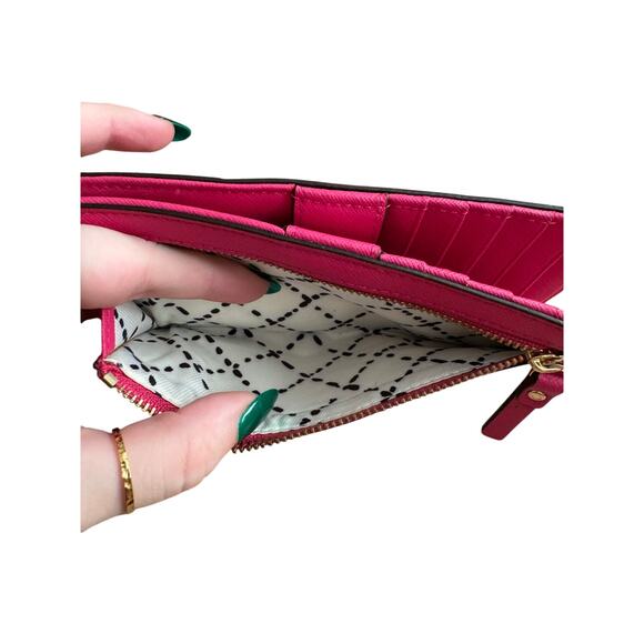 Kate Spade Hot Pink and Gold Wallet *as is* - Picture 5 of 11